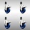 Service Caster 4 Inch 316SS Solid Poly Swivel 1-5/8 Inch Expanding Stem Caster Set Lock Brake SCC-SS316TTLEX20S414-SPUS-158-4 - alternate 4